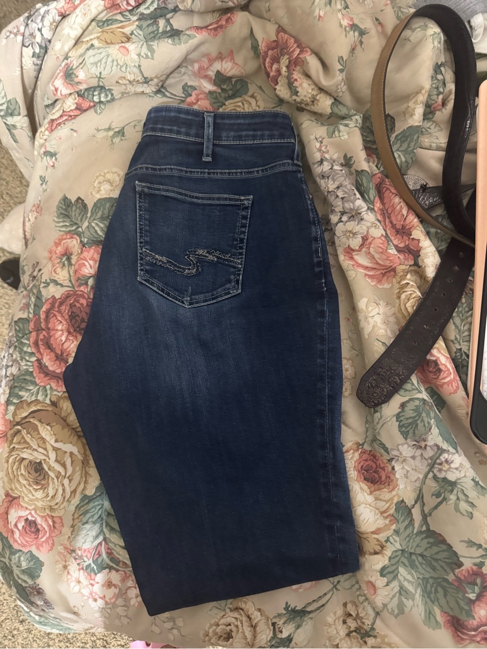 Silver Jeans Dark Indigo Straight Leg Jeans